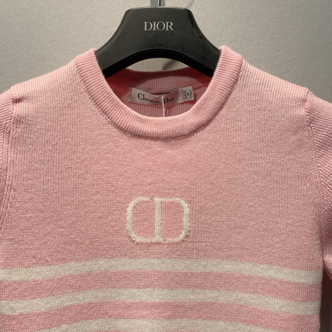 DIOR 26S SHORT-SLEEVE KNIT TOP 1362
