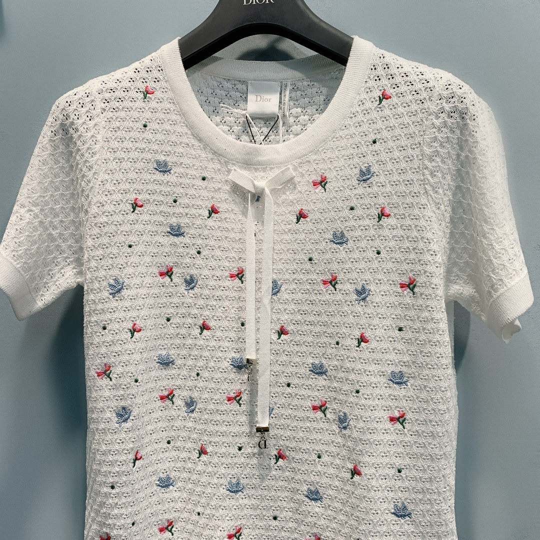 DIOR 26S SHORT-SLEEVE KNIT TOP 1429