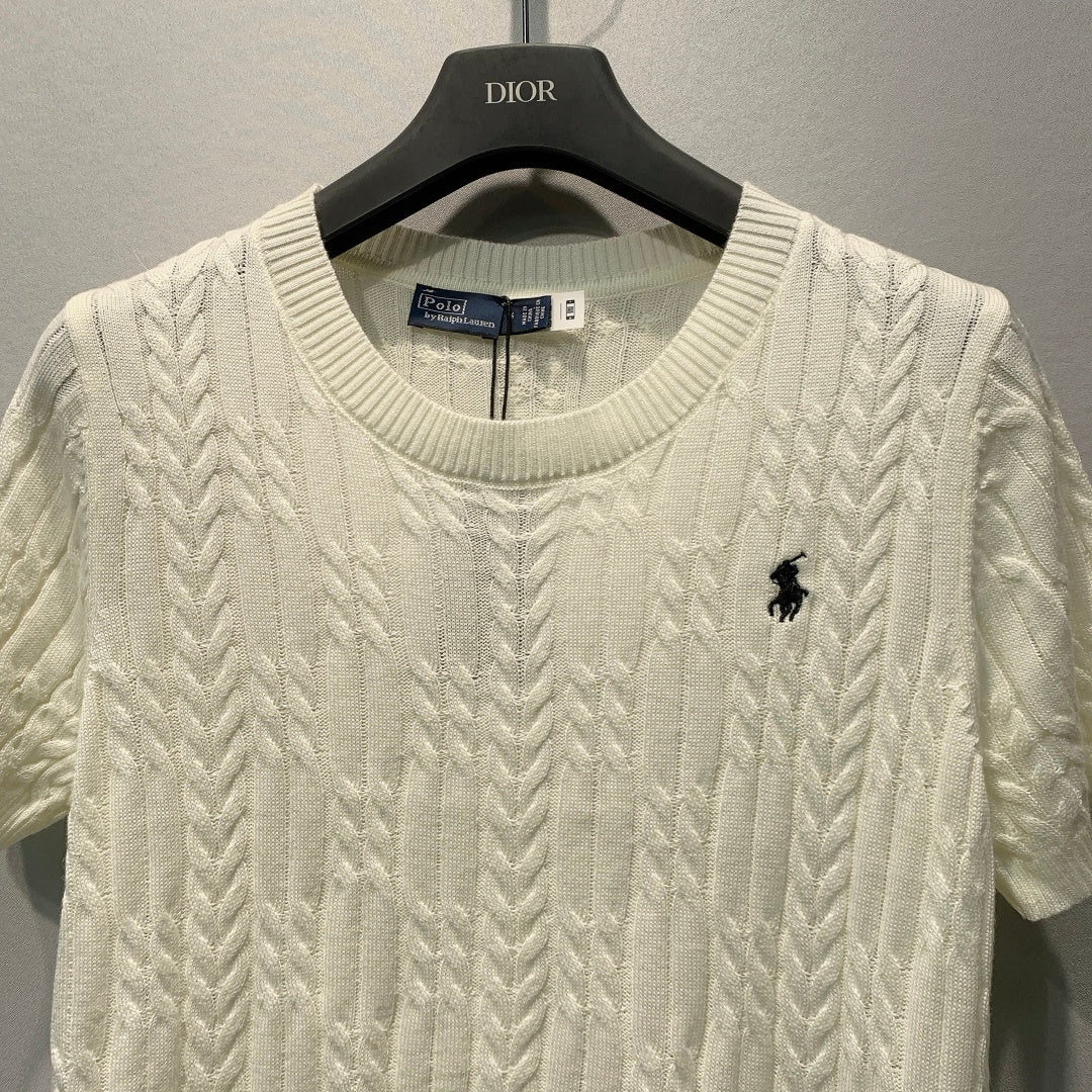 RALPH LAUREN 26S SHORT SLEEVE KNIT SWEATER 333