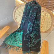 HERMES 25S SCARF 195 IN CASHMERE 989850