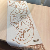 HERMES 25S SCARF 195 IN CASHMERE 989851