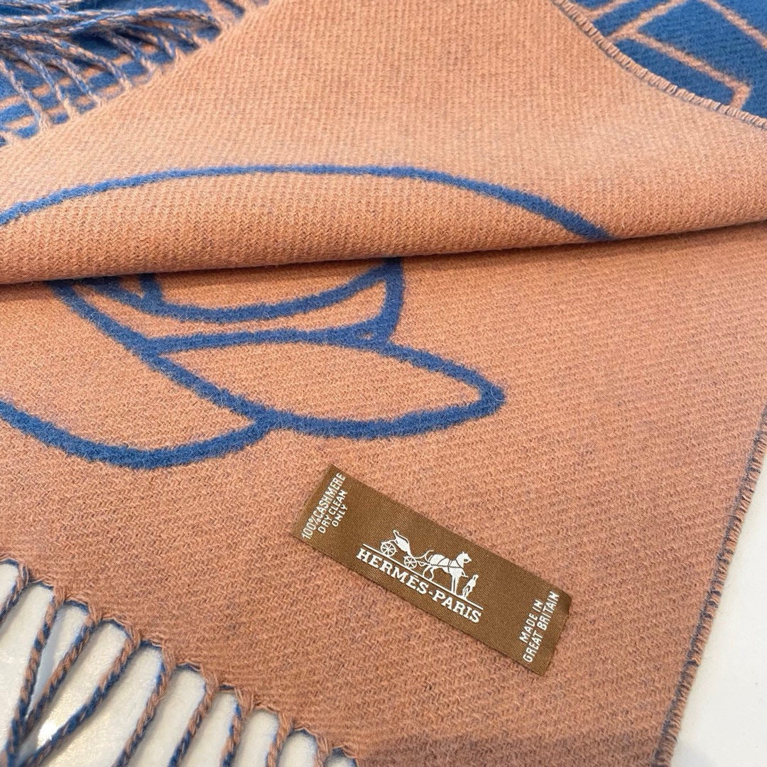 HERMES 25S SCARF 195 IN CASHMERE 989852
