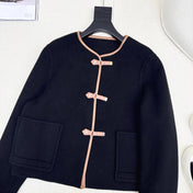 HERMES 25S REVERSIBLE SHORT CASHMERE COAT 128