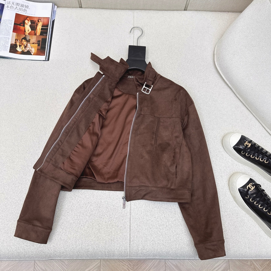 HERMES 25S SUEDE JACKET 344