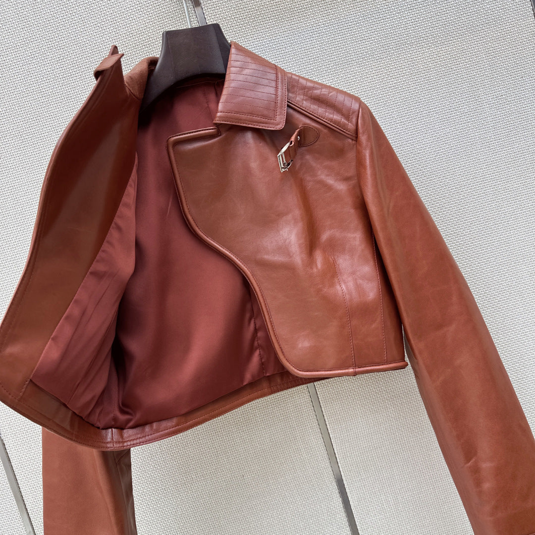 HERMES 26S LEATHER JACKET 766