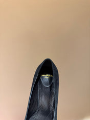BALMAIN 26S HIGH HEELS 100 MM IN BLACK SUEDE