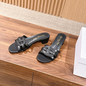 DIOR 26S HEEL SANDALS IN BLACK CALFSKIN STRAPPY