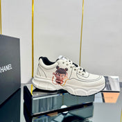 TRAINERS SNEAKER IN WHITE CALFSKIN WITH STICKER 238626