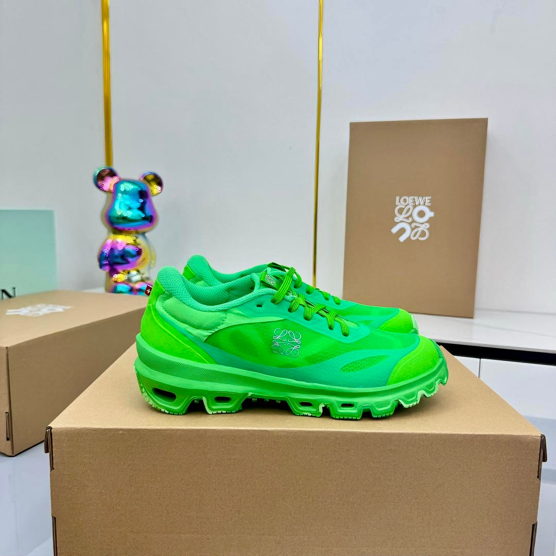LOEWE 26S RUNNING SNEAKERS IN GREEN MESH