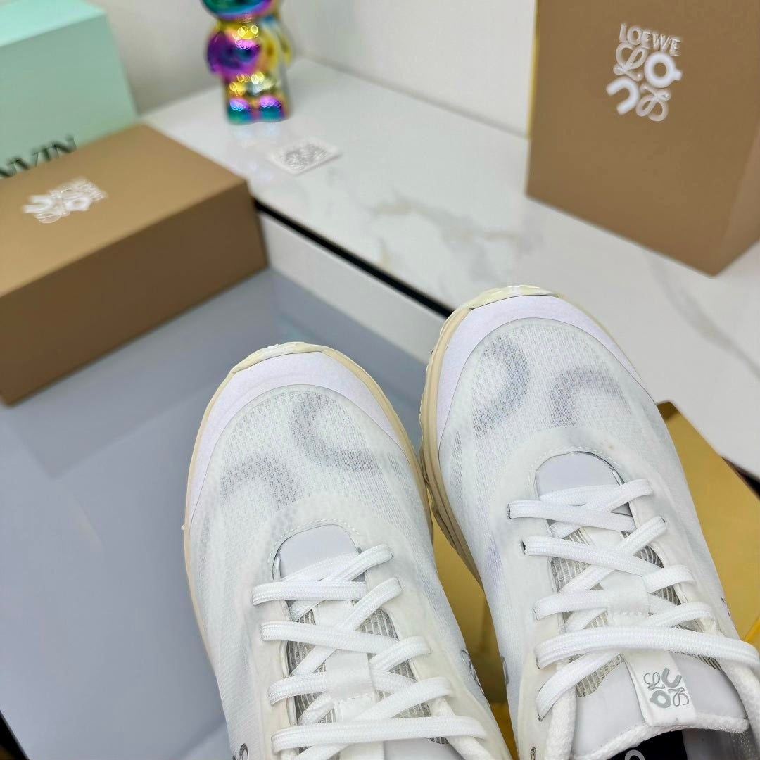 LOEWE 26S RUNNING SNEAKERS IN WHITE MESH