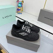 BALENCIAGA 25S SNEAKERS IN BLACK LEATHER
