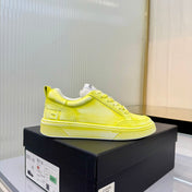 CHANEL 26S LOW-TOP SNEAKERS IN LIGHT YELLOW CALFSKIN