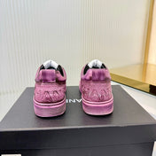 CHANEL 26S LOW-TOP SNEAKERS IN PURPLE PINK CALFSKIN