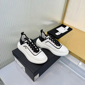 CHANEL 26S PLATFORM SNEAKERS IN WHITE CALFSKIN