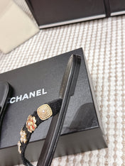 CHANEL 26S FLIP-FLOPS IN BLACK CALFSKIN