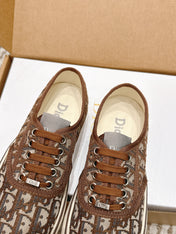 DIOR 26S SALTWIND SNEAKER IN BROWN FABRIC STYLE 6