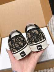 DIOR 26S SALTWIND SNEAKER IN BROWN BLACK FABRIC