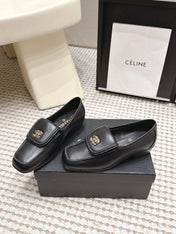 CHANEL 26S LOAFERS IN BLACK CALFSKIN WITH GOLD-TONE CC LOGO
