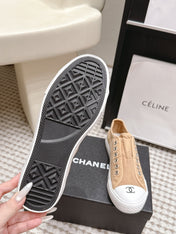 CHANEL 26S SNEAKERS IN BEIGE CANVAS