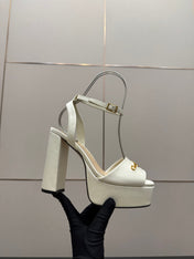DIOR 26S HIGH HEEL SANDALS 120 MM IN WHITE SATIN