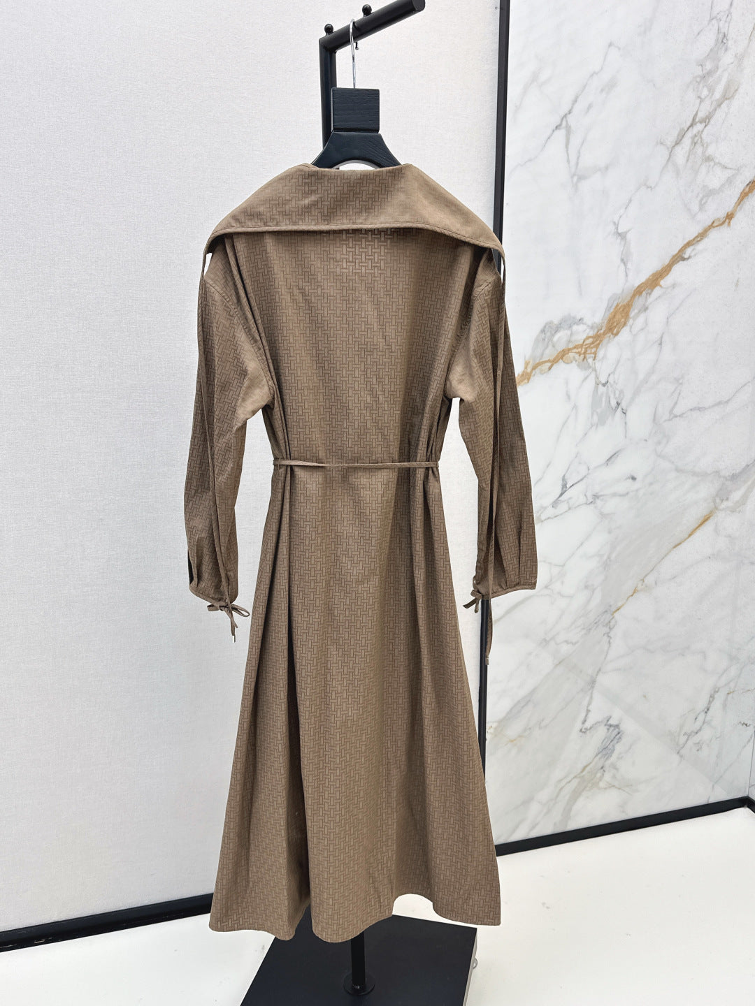 HERMES 26S LONG COAT DRESS 518