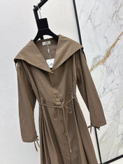 HERMES 26S LONG COAT DRESS 518