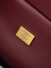 CHANEL 26S SHOPPING BAG MEDIUM 23 IN BLACK LAMBSKIN GOLD HARDWARE