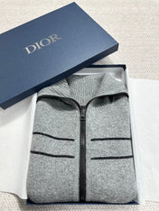 DIOR 26S REVERSIBLE CASHMERE NOTCHED-COLLAR JACKET 975