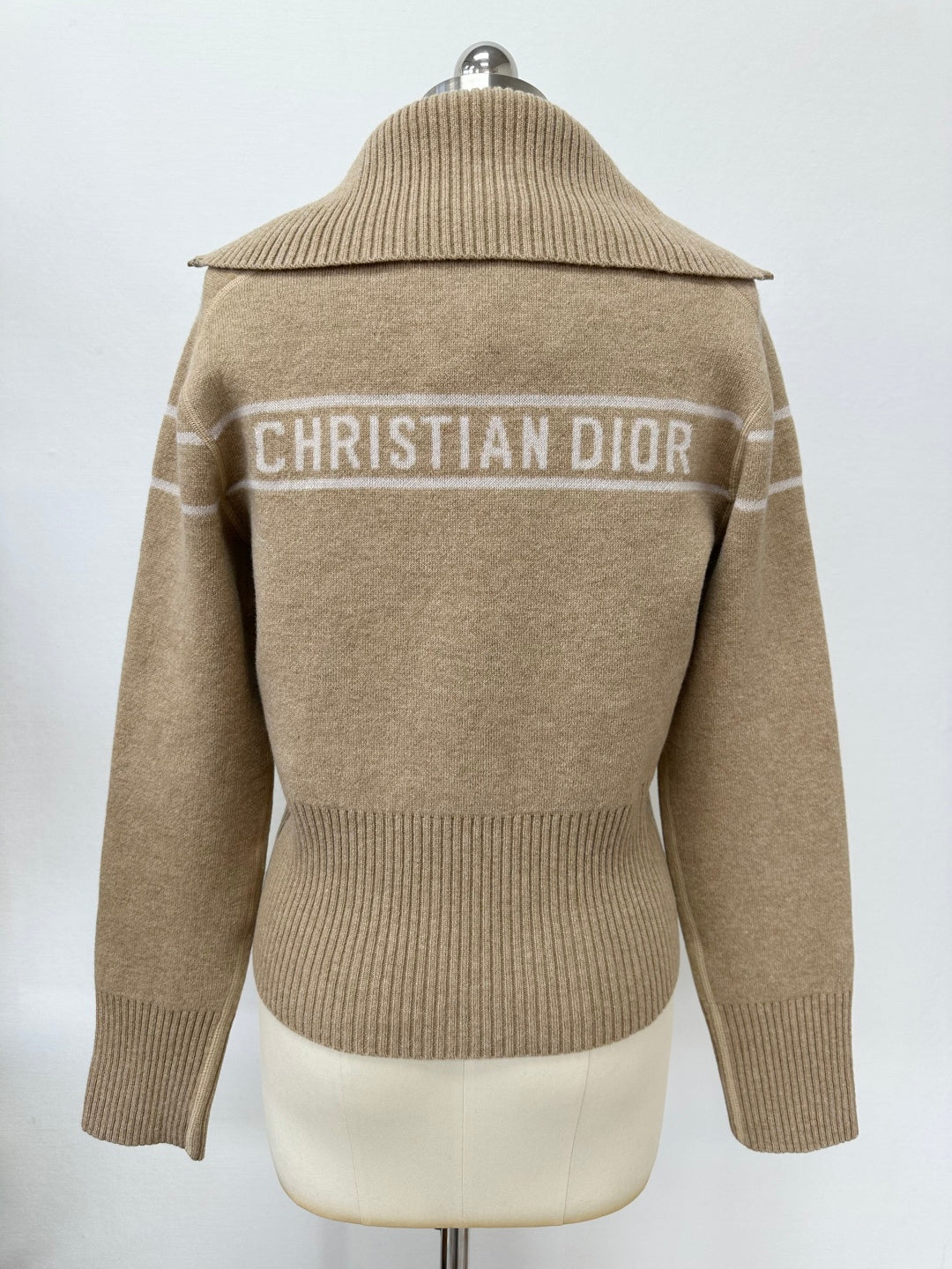 DIOR 26S REVERSIBLE CASHMERE NOTCHED-COLLAR JACKET 976