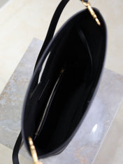 YSL 25S Y SMALL BUCKET 29 IN BLACK CALFSKIN GOLD HARDWARE