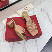VALENTINO 26S HIGH-HEEL SANDALS 60 MM IN NUDE PINK PATENT CALFSKIN