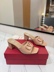 VALENTINO 26S HIGH-HEEL SANDALS 60 MM IN NUDE PINK PATENT CALFSKIN