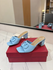 VALENTINO 26S HIGH-HEEL SANDALS 60 MM IN SKY BLUE PATENT CALFSKIN