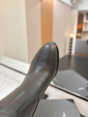 YSL 26S KNEE-HIGH BOOTS 95 MM IN BLACK CALFSKIN