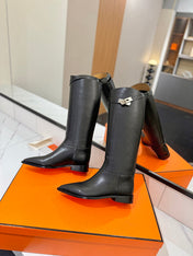 HM 26S JUMPING BOOTS IN BLACK CALFSKIN