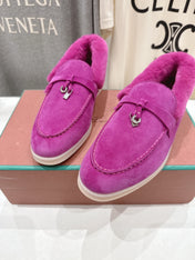 LP 25S SUMMER CHARMS WALK LOAFERS IN FUCHSIA SUEDE AND FLEECE