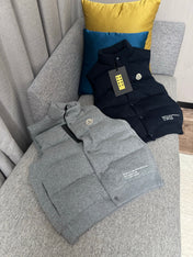 MONCLER 25S DOWN VEST IN GRAY 065
