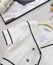 DIOR 25S CROPPED KNIT JACKET 833