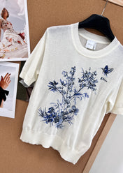 DIOR 26S SHORT-SLEEVE SWEATER 1194