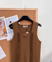 MIUMIU 26S SQUARE-NECK SWEATER STYLE 1107