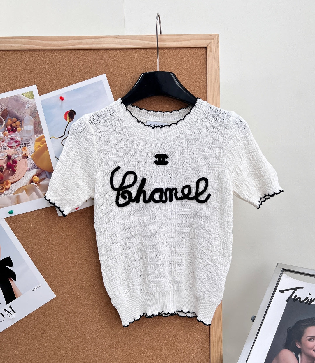 CHANEL 26S SHORT-SLEEVE KNIT TOP STYLE 1148