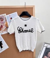 CHANEL 26S SHORT-SLEEVE KNIT TOP STYLE 1148