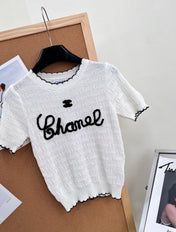 CHANEL 26S SHORT-SLEEVE KNIT TOP STYLE 1148