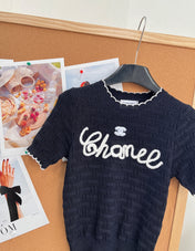 CHANEL 26S SHORT-SLEEVE KNIT TOP STYLE 1147