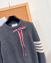 THOM 26S ROUND-NECK KNIT SWEATER 300