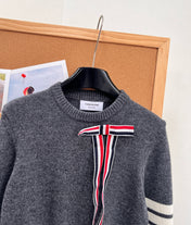 THOM 26S ROUND-NECK KNIT SWEATER 300
