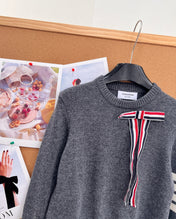 THOM 26S ROUND-NECK KNIT SWEATER 300