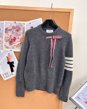 THOM 26S ROUND-NECK KNIT SWEATER 300