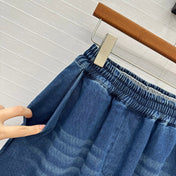 Loewe Wide-leg Pants Blue Cotton