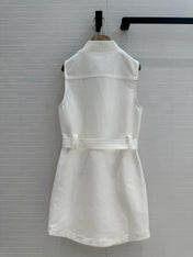 HERMES SLEEVELESS ZIPPER DRESS 276155
